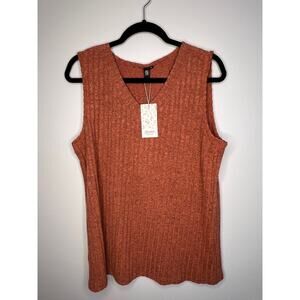 NWT Automet Size XL Sleeveless Tunic Top Rust